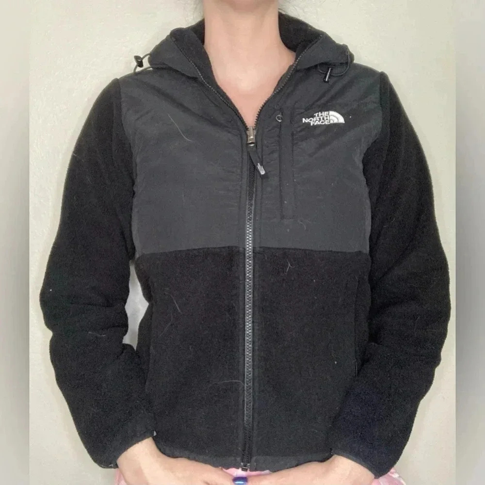 The North Face Black Fleece Zip Up Jacket Size Small